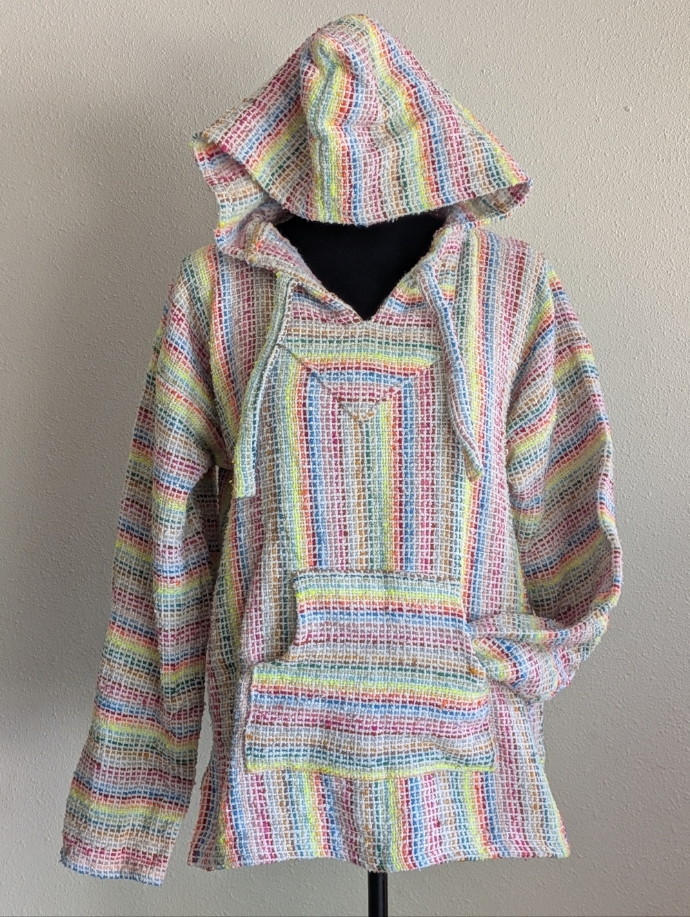Unique Rainbow Baja Pullover Hoodie